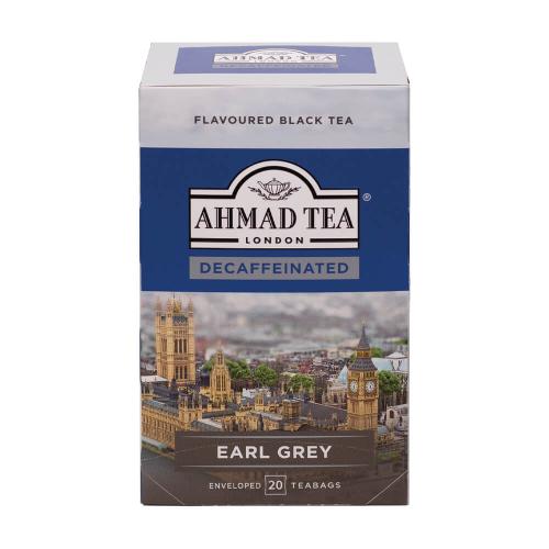 AHMAD TEA Earl Grey (koffeinfritt, 20 tepåsar)