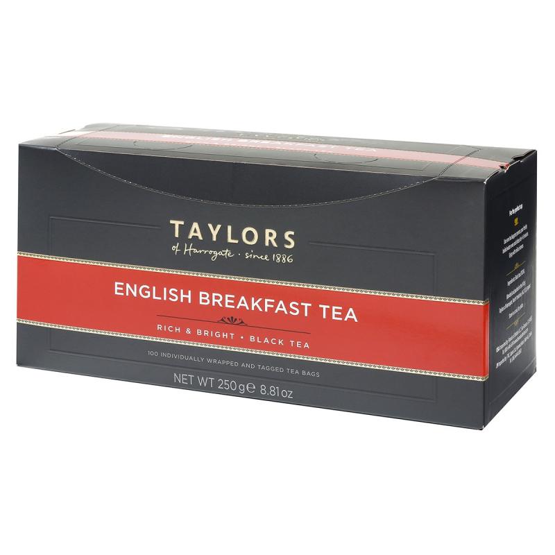 Taylors of Harrogate English Breakfast  100 teabags Tags