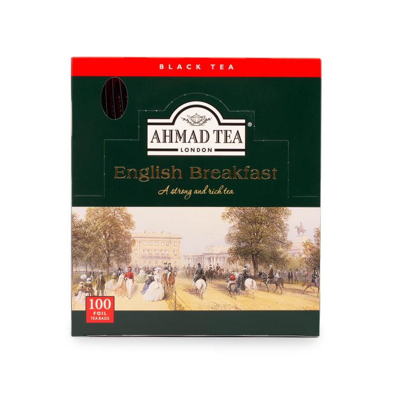 AHMAD TEA English Breakfast (foil, 100 tepåsar)