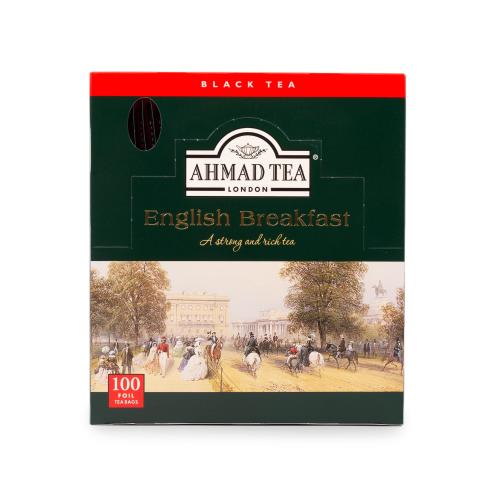 AHMAD TEA English Breakfast (foil, 100 tepåsar)