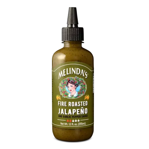 Melinda’s Fire Roasted Jalapeño & Garlic Pepper Sauce (355ml)