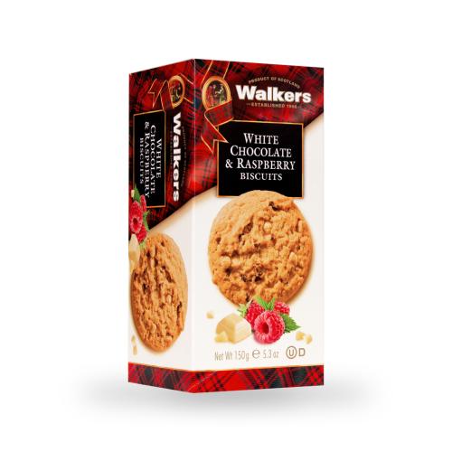 Walkers White Chocolate & Raspberry Biscuits (150g)