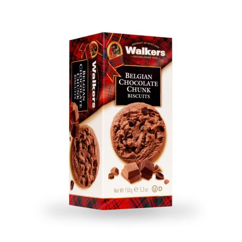 Walkers Belgian Chocolate Chunk Biscuits (150g)