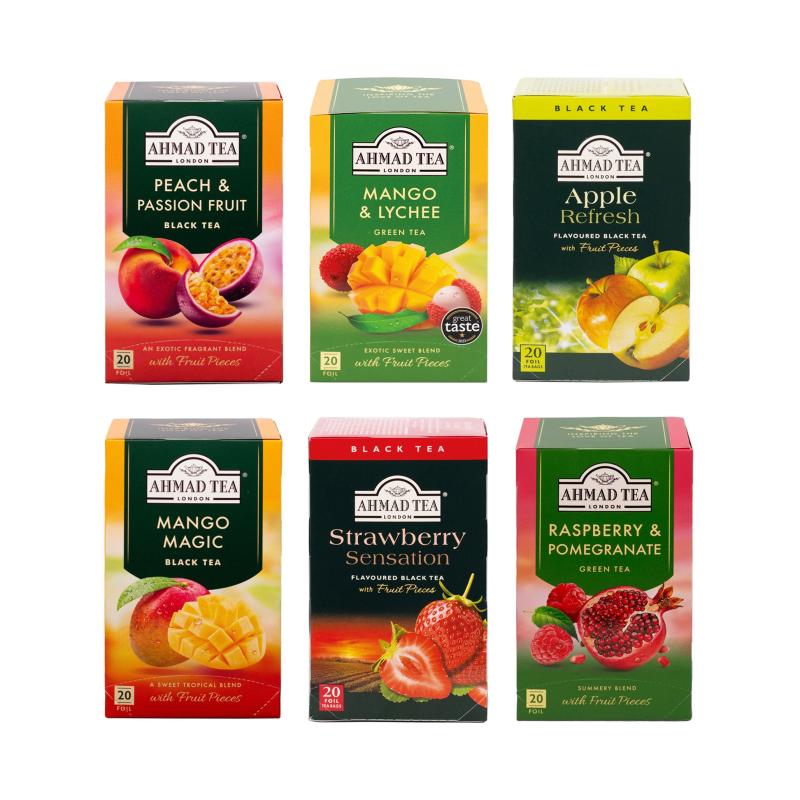 AHMAD TEA Fruit Basket Bundle (6x20 tepåsar)