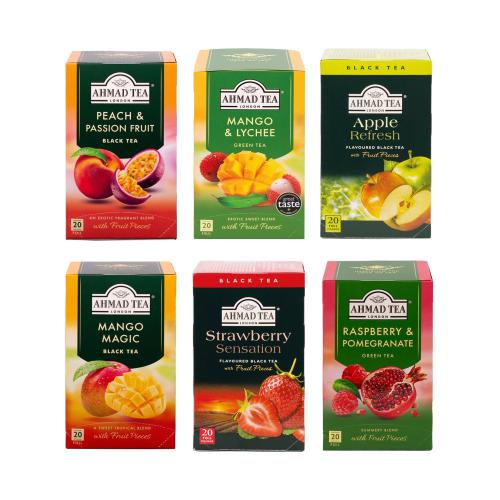 AHMAD TEA Fruit Basket Bundle (6x20 tepåsar)