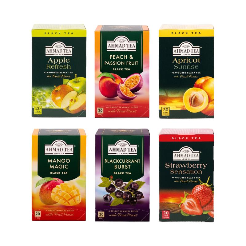 AHMAD TEA Fruit Tea Bundle 6x20 tepåsar)
