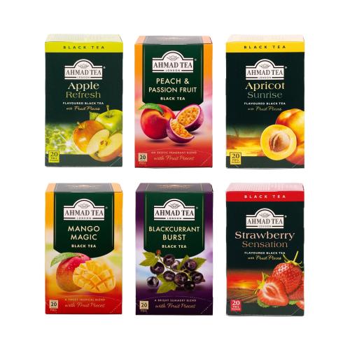 AHMAD TEA Fruit Tea Bundle 6x20 tepåsar)