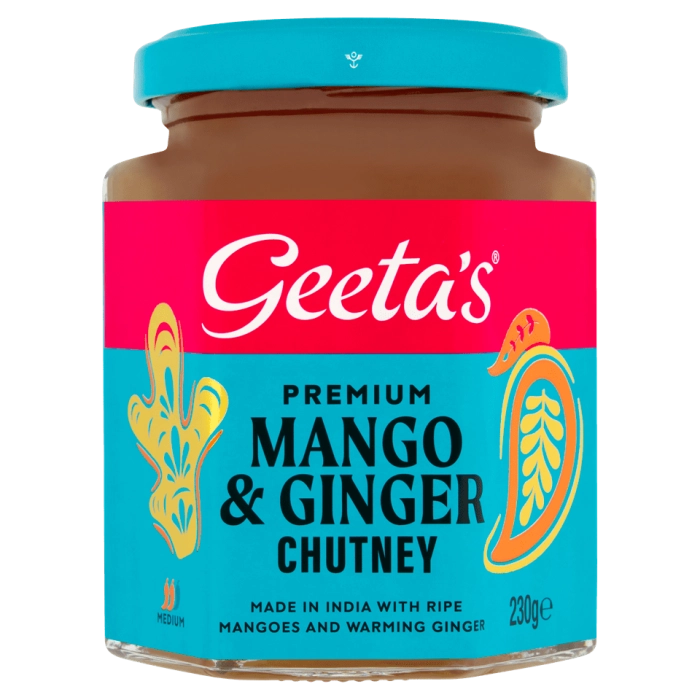 Geeta's Premium Mango & Ginger Chutney (230g)