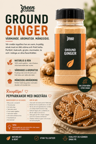GC Ingefära, Mald (220g)
