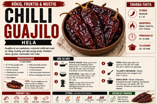 Cool Chile Whole Dried Guajillo Chillies (150g)