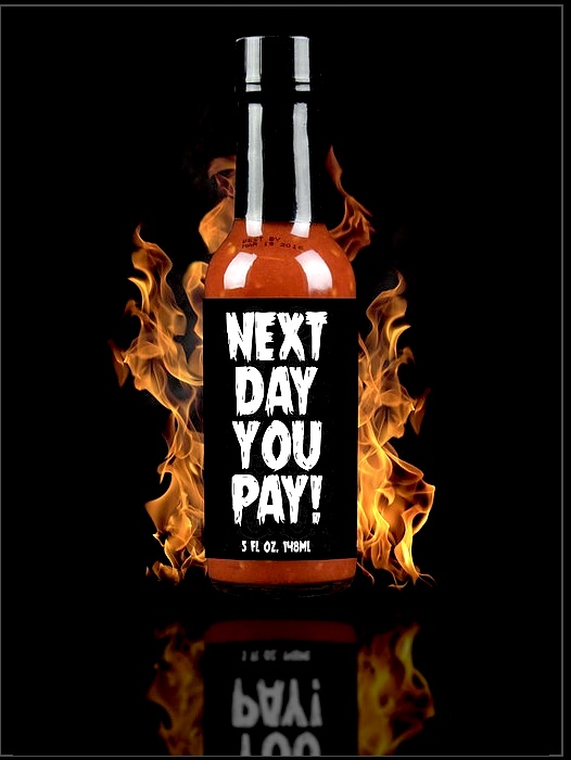 NEXT DAY YOU PAY! HOT SAUCE 148ml
