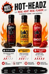 CaJohn's Black Garlic Hot Sauce 3-Pack