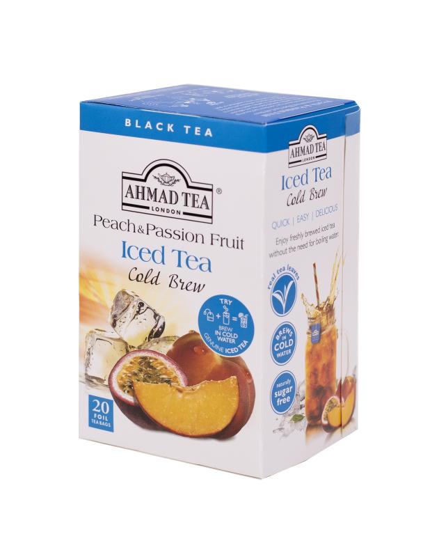 AHMAD TEA Peach & Passion Fruit Cold Brew Iced Tea (20 tepåsar)