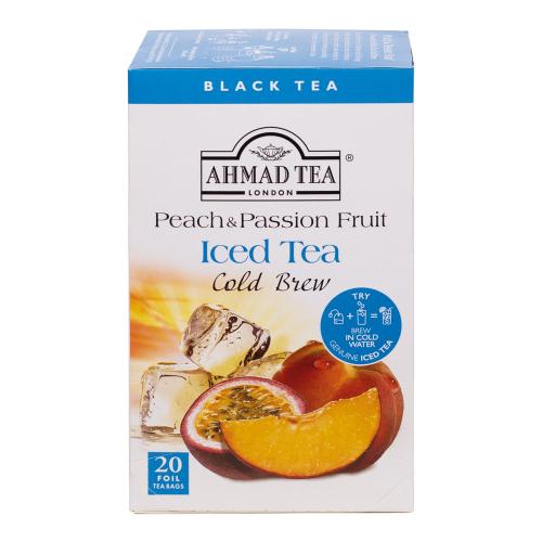 AHMAD TEA Peach & Passion Fruit Cold Brew Iced Tea (20 tepåsar)