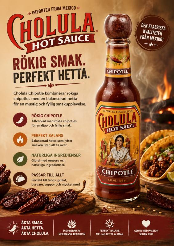 Cholula Chipotle Hot Sauce (150ml​​​)