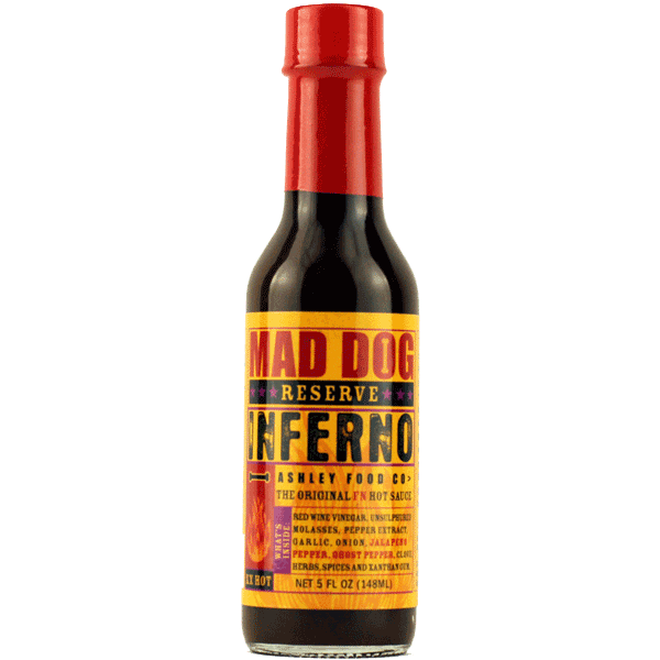 Mad Dog Inferno Ghost Pepper Edition Reserve Hot Sauce​
