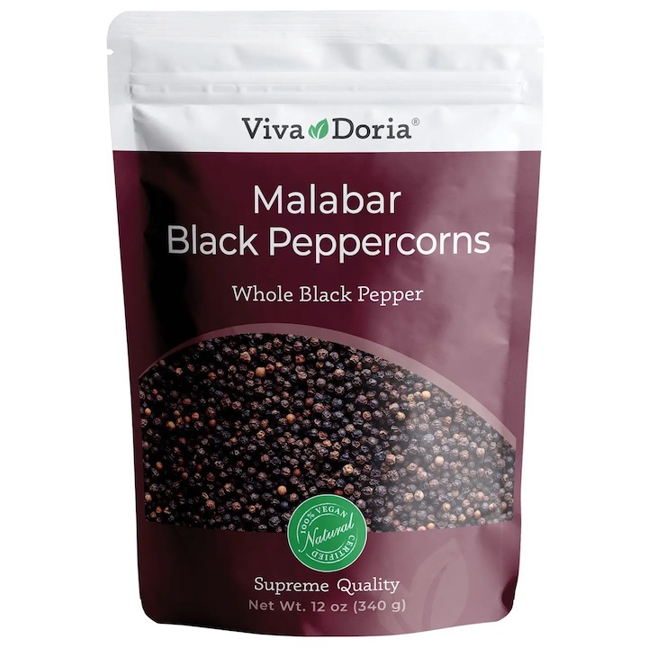 Malabar svartpepparkorn (340g)