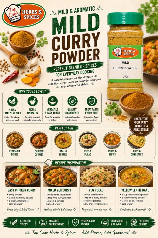 GC Currypulver, Mild (250g)​​