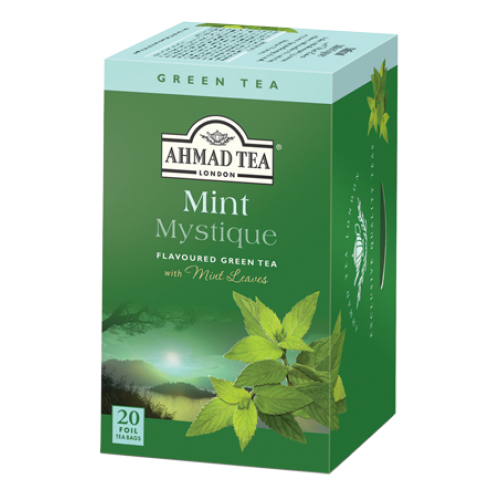 Ahmad Te Mint Mystique Green Tea/ Peppermint Grönt Te 20 Tepåsar