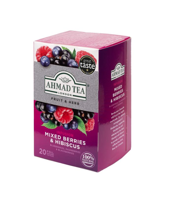AHMAD TEA Mixed Berries & Hibiscus (20 tepåsar)