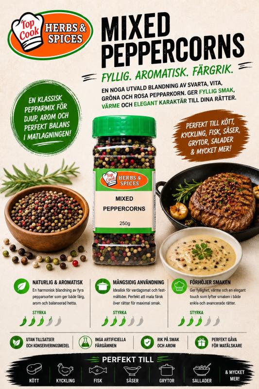 GC Blandade Pepparkorn (250g)