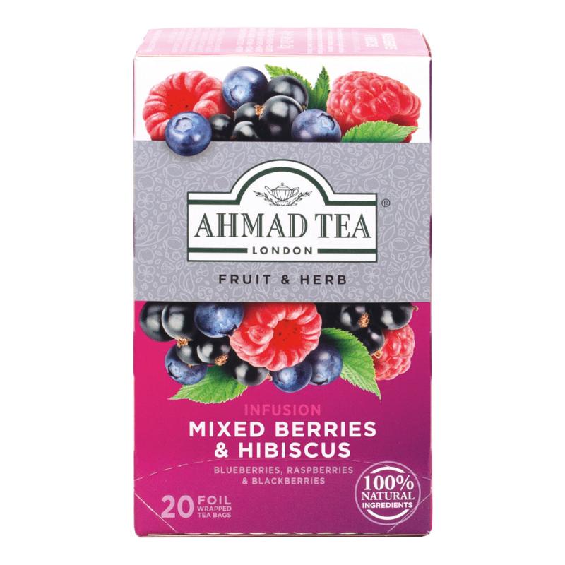 AHMAD TEA Mixed Berries & Hibiscus (20 tepåsar)