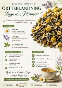 Kamomill, lavendel och pepparmynta
