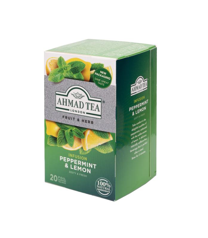 AHMAD TEA Peppermint & Lemon (20 tepåsar)