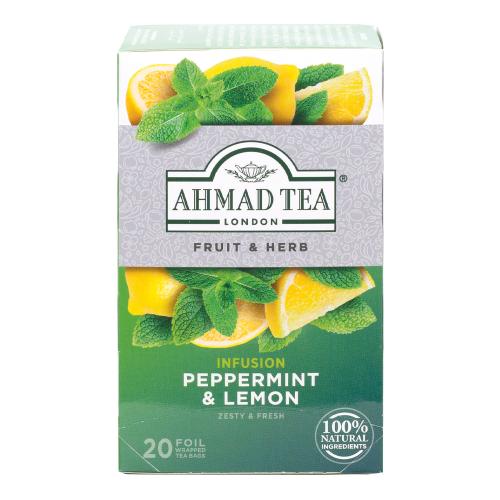 AHMAD TEA Peppermint & Lemon (20 tepåsar)