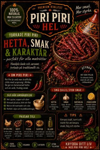 Piri Piri Chili, Hela (50g)