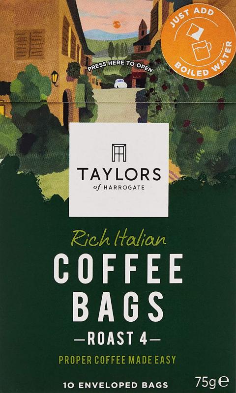 Taylors Of Harrogate Rich Italian Coffee Bags 75 g
