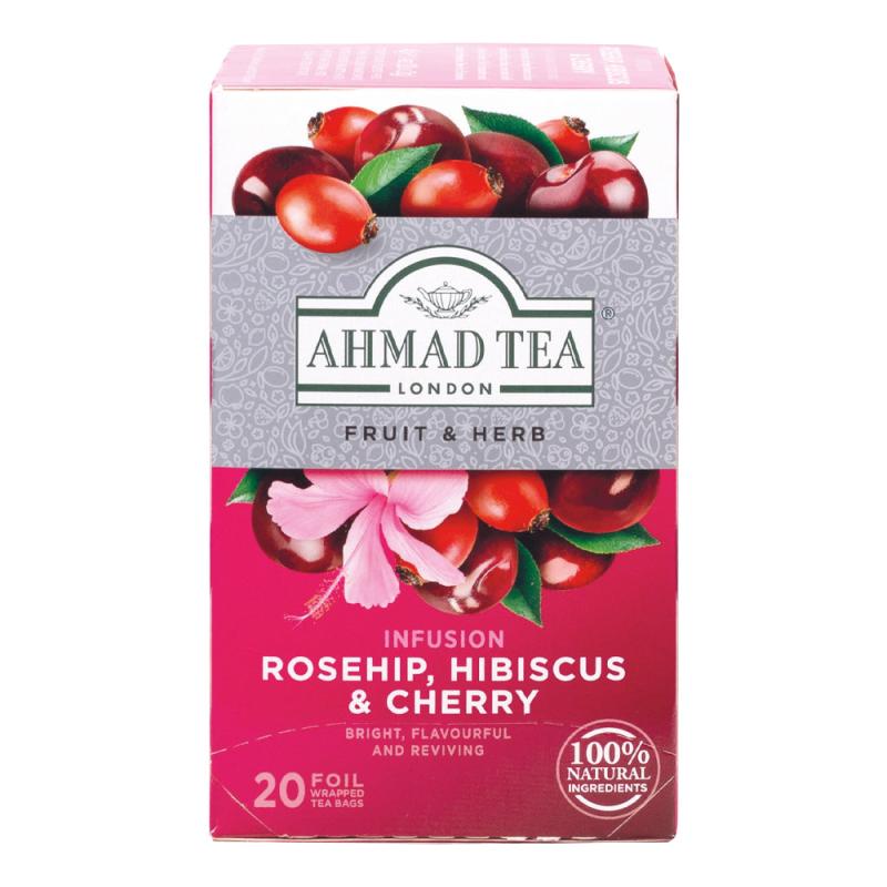 AHMAD TEA Rosehip, Hibiscus & Cherry (20 tepåsar)