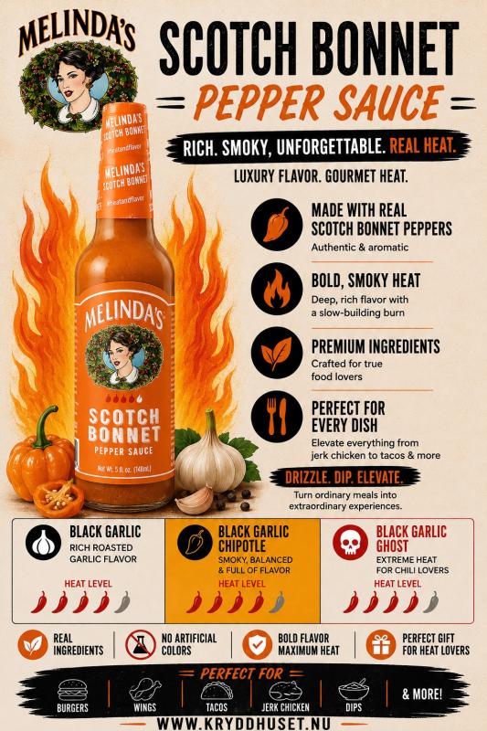 Melinda's Scotch Bonnet Habanero Pepper Hot Sauce (148ml)