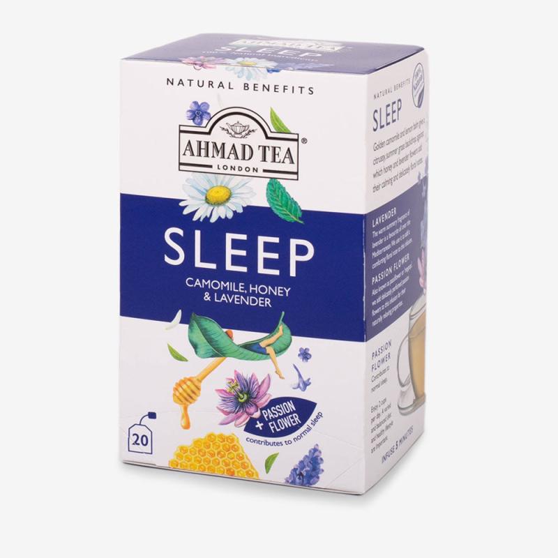 AHMAD TEA "SLEEP" Camomile, Honey & Lavender (20 tepåsar)