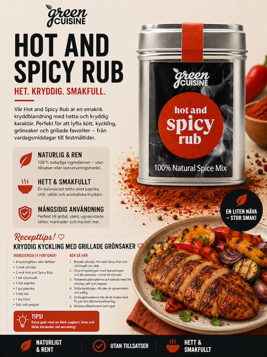 GC Hot And Spicy Rub (65g)