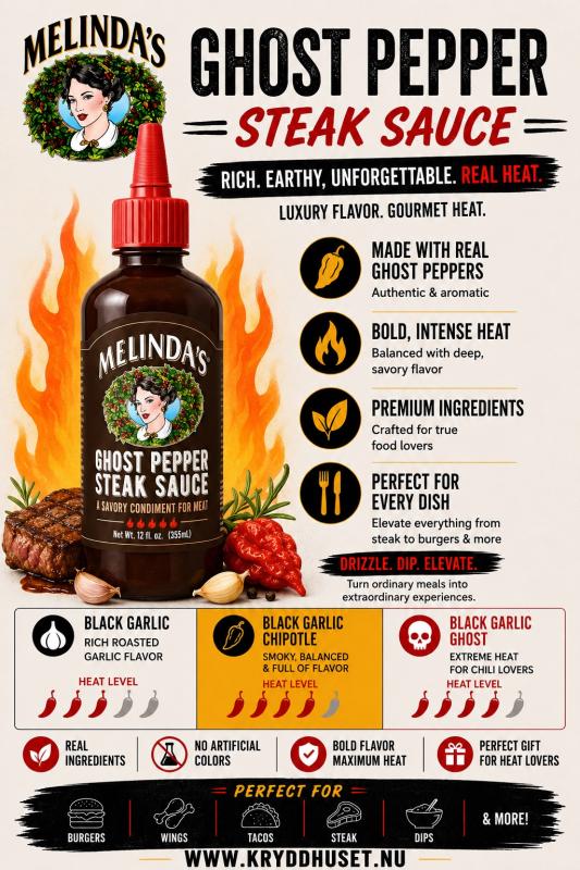 Melinda's Ghost Pepper Steak Sauce (355ml)