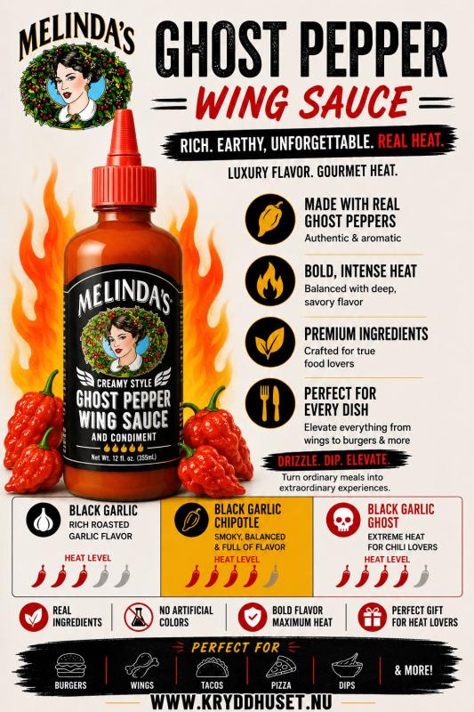 Melinda's Creamy Style Ghost Pepper Wing Sauce (355ml)