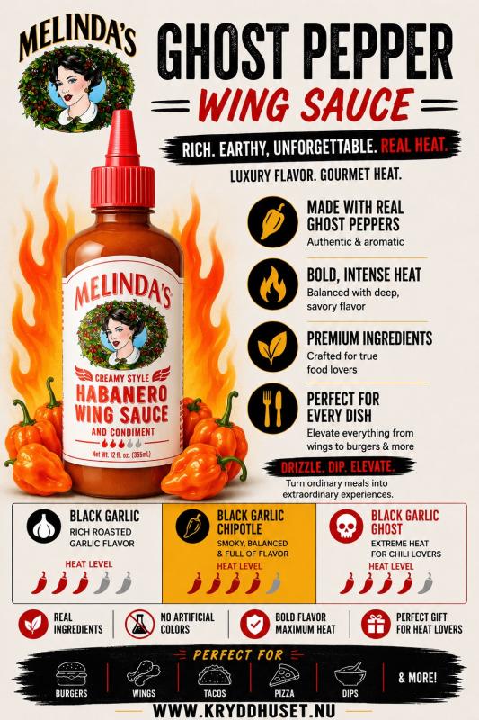 Melinda's Creamy Style Habanero Wing Sauce (355ml)