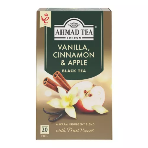 AHMAD TEA Vanilla, Cinnamon & Apple (20 tepåsar)