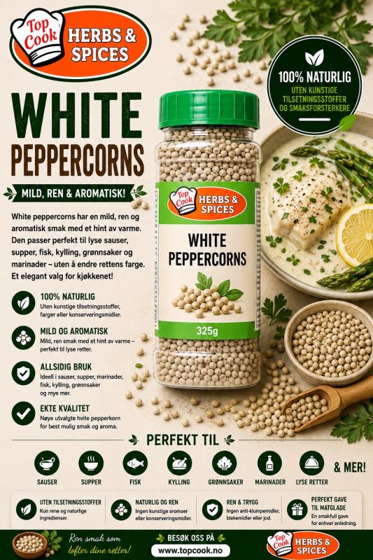 GC Vitpepparkorn (325g)