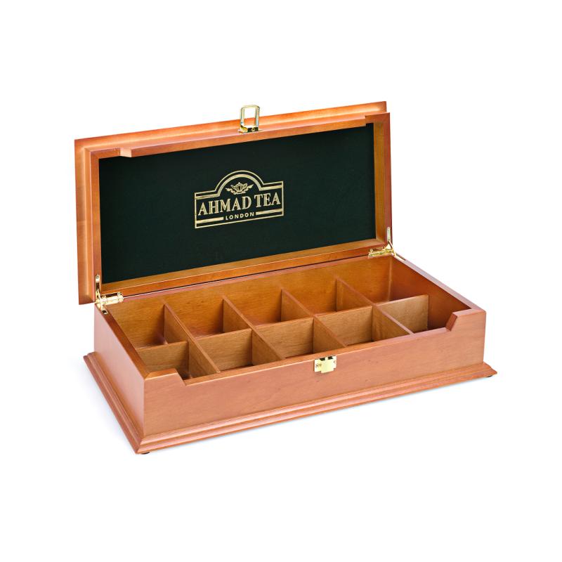AHMAD TEA Wooden Compartment Box