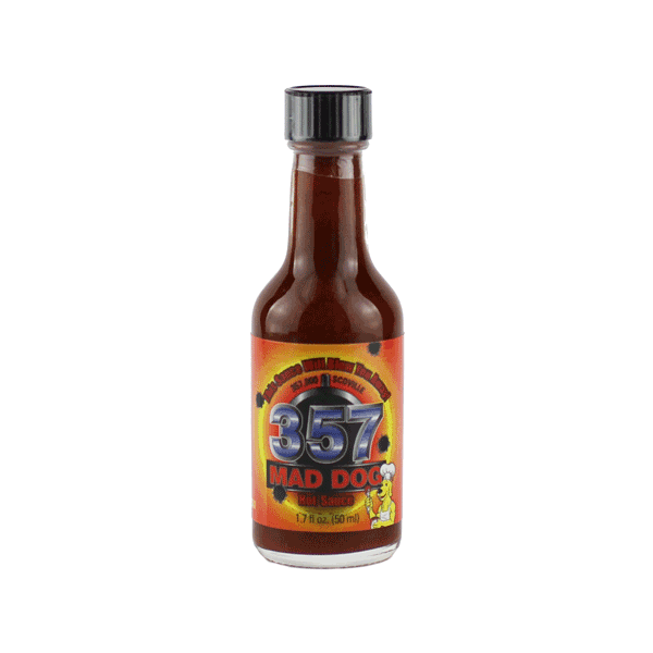 357 Mad Dog Hot Sauce Mini 1 1 7oz