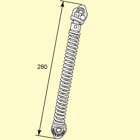 Spiraldörrstängare 1102Z