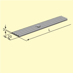 Tröskeljärn 3100 (löpmeter)