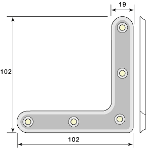 Korrugerat hörnjärn 5063