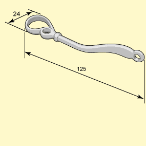 Gjuten stormhaspe 5067 