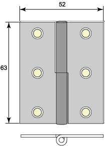 Innanfönstergångjärn 5107