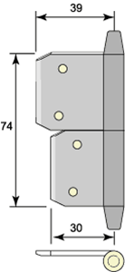 Insticksgångjärn 5113