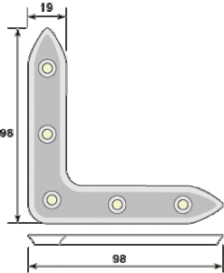 Korrugerat hörnjärn 5152 