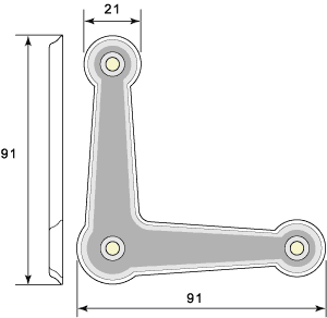 Korrugerat hörnjärn 5159 
